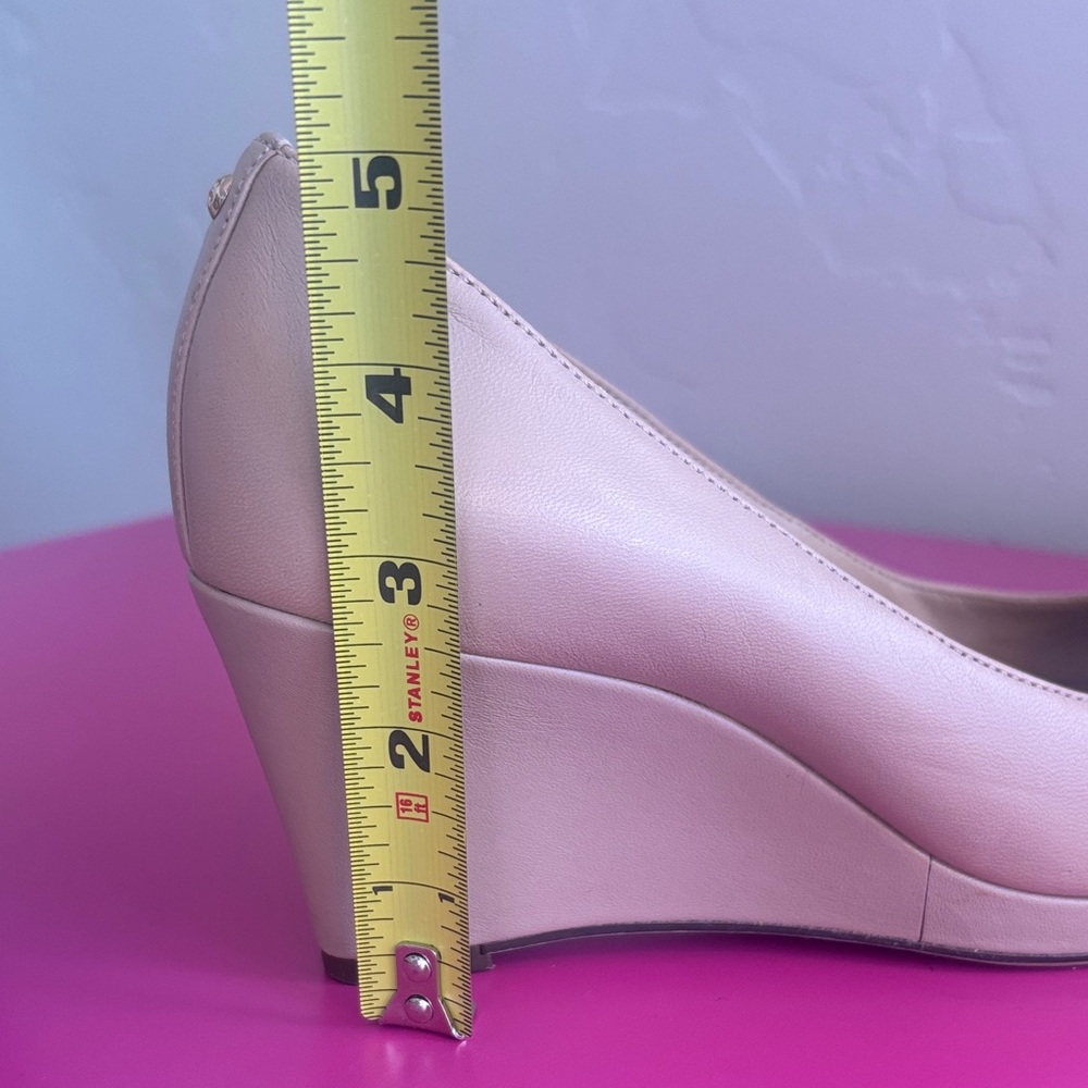 NATURALIZER Nude Color Peep-Toe Wedges - Picture 10 of 10